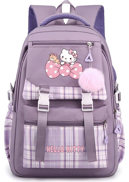 Kt Kedi Karikatür Etrafında Japon Sevimli Ilkokul Öğrencileri Ortaokul Lise Lise Büyük Kapasiteli Okul Çantası (Yurt Dışından)