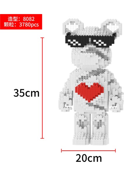 6-12 Yaş Tandem Küçük Parçacıklar Yapı Taşı Oyuncaklar Çocuk Eğitici Puzzle Yapboz Süsler (Yurt Dışından)