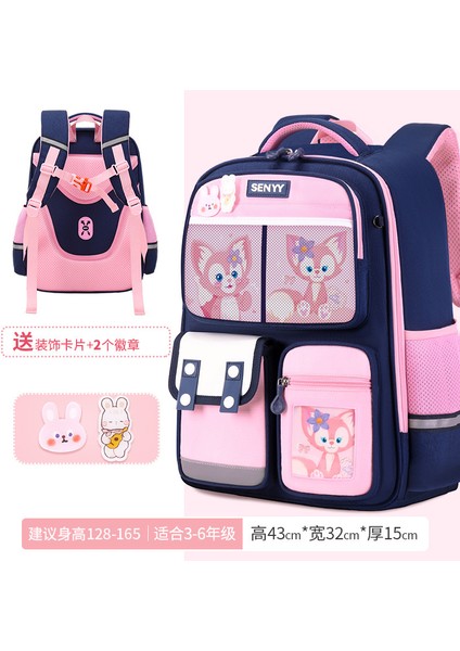 Yeni Ilkokul Öğrencileri Okul Çantası Çocuklar Oxford Kumaş Omuz Çantası Lamine Büyük Kapasiteli Erkek Su Geçirmez Kadın (Yurt Dışından)