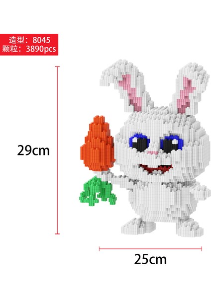 6-12 Yaş Tandem Küçük Parçacıklar Yapı Taşı Oyuncaklar Çocuk Eğitici Puzzle Yapboz Süsler (Yurt Dışından)