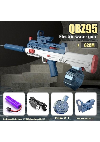 Elektrikli Glock Su Tabancası Çocuk Oyuncakları Yüksek Kapasiteli Sürekli Püskürtme Su Tabancası Plaj (Yurt Dışından)