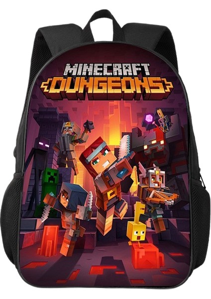 Kampüs Niş Basit Çok Yönlü Ortaokul ve Lise Öğrencileri Okul Çantası Büyük Kapasiteli Omuz Çantası (Yurt Dışından)