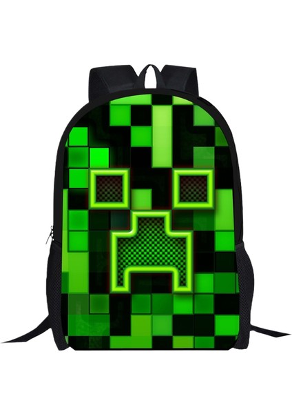 Kampüs Niş Basit Çok Yönlü Ortaokul ve Lise Öğrencileri Okul Çantası Büyük Kapasiteli Omuz Çantası (Yurt Dışından)