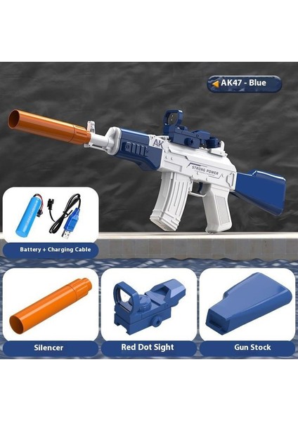 Elektrikli Glock Su Tabancası Çocuk Oyuncakları Yüksek Kapasiteli Sürekli Püskürtme Su Tabancası Plaj (Yurt Dışından)