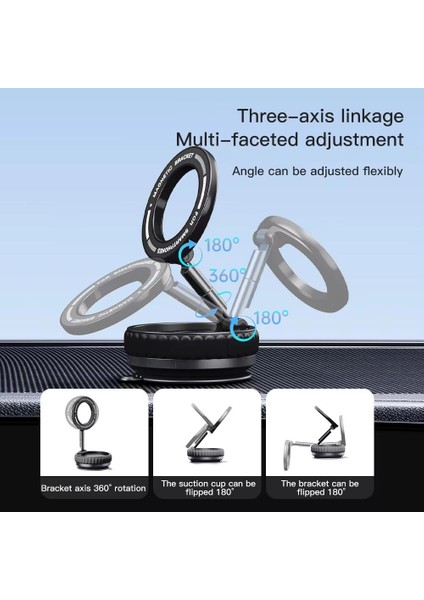 GA40 Mag-Safe Ultra Sağlam Vakumlu Mini Araç Telefon Tutucu Ev Spor Salonu Fayans Ayna fiyatları