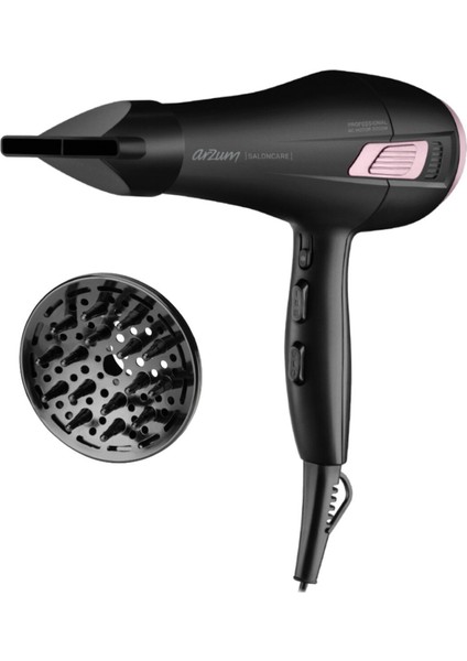 AR5098 Saloncare Profesyonel Saç Kurutma Makinesi - Siyah - 2200 Watt
