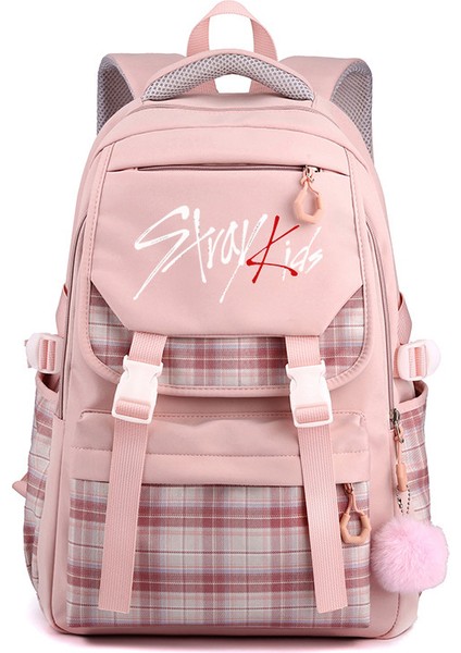 Kolej Tarzı Rahat Çok Yönlü Öğrenci Okul Çantası Etrafında Başıboş Grup (Yurt Dışından)