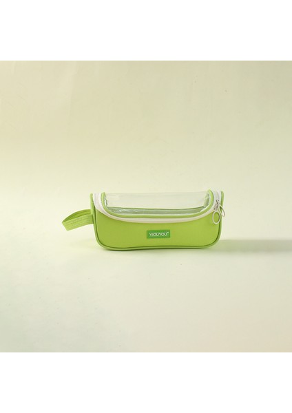 Yaratıcı Şeffaf Işıklık Kalem Çantası Ilkokul Öğrencileri Taşınabilir Büyük Kapasiteli Basit Kalem Kutusu Kız Yüksek Değerli Kırtasiye Kutusu (Yurt Dışından)