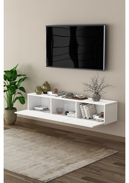 %100 Mdflam Tv Ünitesi Tv Sehpası Duvara Monte T-27 fiyatları