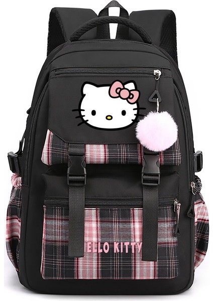 Kt Kedi Karikatür Etrafında Japon Sevimli Ilkokul Öğrencileri Ortaokul Lise Lise Büyük Kapasiteli Okul Çantası (Yurt Dışından)