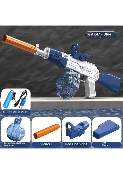 Elektrikli Glock Su Tabancası Çocuk Oyuncakları Yüksek Kapasiteli Sürekli Püskürtme Su Tabancası Plaj (Yurt Dışından)