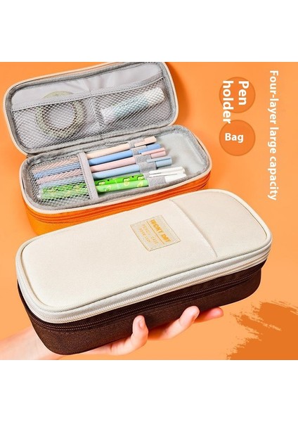 Ortaokul ve Lise Öğrencileri Kalem Çantası Basit Kırtasiye Kutusu (Yurt Dışından)