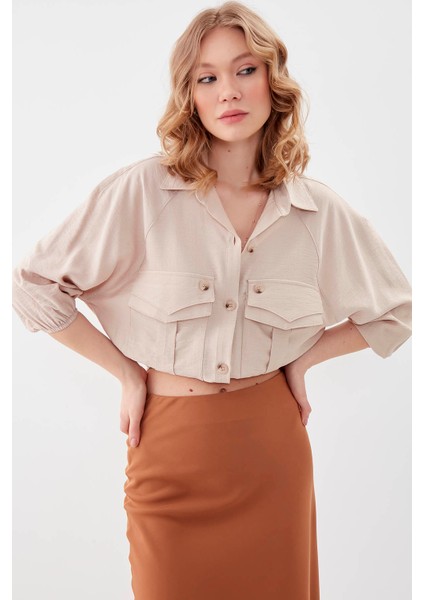 Cepli Beli Lastikli Gömlek