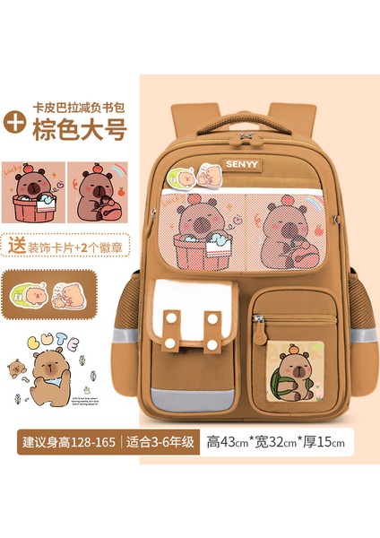 Yeni Ilkokul Öğrencileri Okul Çantası Çocuklar Oxford Kumaş Omuz Çantası Lamine Büyük Kapasiteli Erkek Su Geçirmez Kadın (Yurt Dışından)