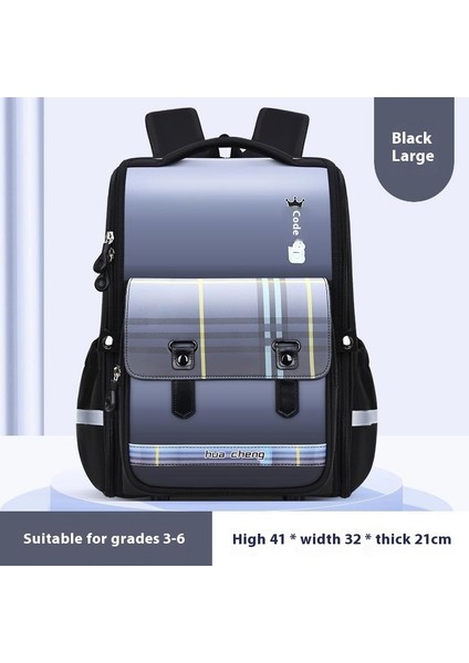Ilkokul Öğrencileri Okul Çantası Oxford Kumaş Büyük Büyük Kapasiteli Naylon 1-6 Sınıflar Omuz Çantası (Yurt Dışından)