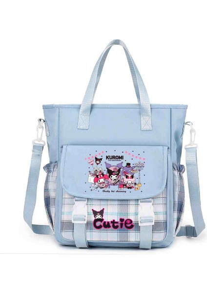 Çapraz Askılı Çanta Öğrenciler Sınıf Yükleme Kitapları Tote Büyük Çanta Omuz Makyaj Çantası Sevimli Karikatür Baskı Çapraz Askılı Çanta (Yurt Dışından)
