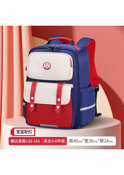 Ilkokul Öğrencilerinin Yükünü Azaltmak Için Okul Çantası 1-3-6 Sınıflar Için Geniş Açılımlı Tasarım Çocuk Okul Çantası (Yurt Dışından)
