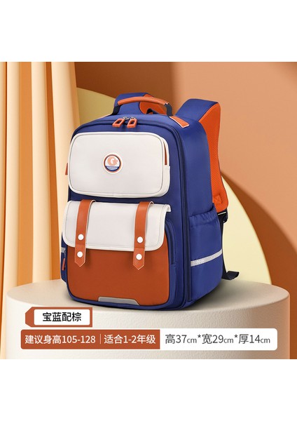 Ilkokul Öğrencilerinin Yükünü Azaltmak Için Okul Çantası 1-3-6 Sınıflar Için Geniş Açılımlı Tasarım Çocuk Okul Çantası (Yurt Dışından)