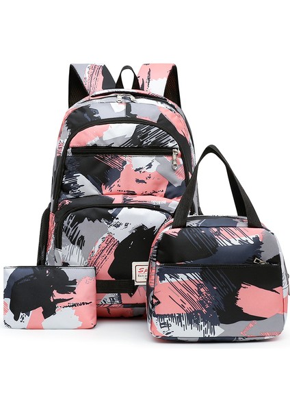 Üç Parçalı 3'ü 1 Arada Omuz Okul Çantası Öğle Yemeği Kutusu Kalem Çantası Okul Çantası (Yurt Dışından)