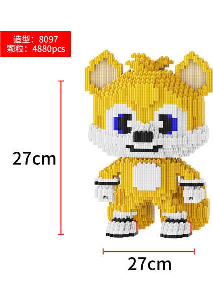 6-12 Yaş Tandem Küçük Parçacıklar Yapı Taşı Oyuncaklar Çocuk Eğitici Puzzle Yapboz Süsler (Yurt Dışından)