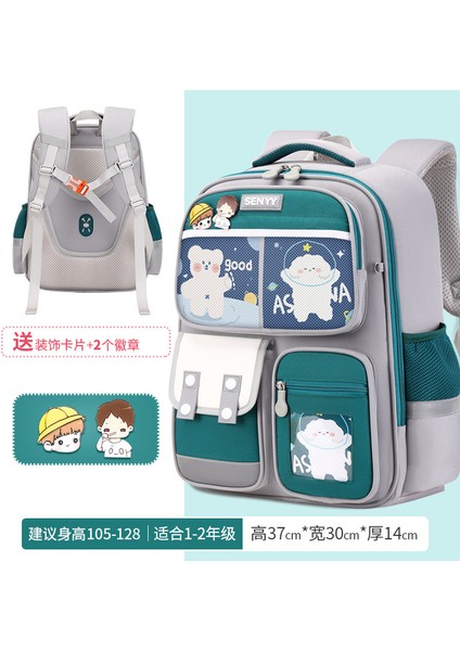 Yeni Ilkokul Öğrencileri Okul Çantası Çocuklar Oxford Kumaş Omuz Çantası Lamine Büyük Kapasiteli Erkek Su Geçirmez Kadın (Yurt Dışından)