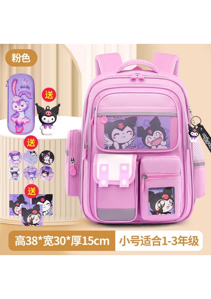 Kızlar Azaltılmış Yük Omurga Koruma Okul Çantası 1-6 Sınıflar Büyük Kapasiteli Çocuklar Karikatür (Yurt Dışından)