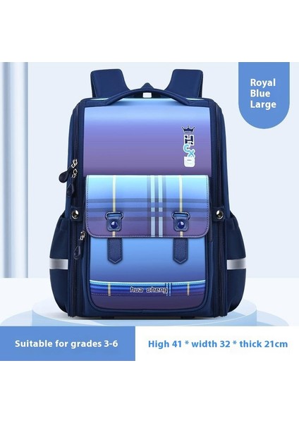Ilkokul Öğrencileri Okul Çantası Oxford Kumaş Büyük Büyük Kapasiteli Naylon 1-6 Sınıflar Omuz Çantası (Yurt Dışından)