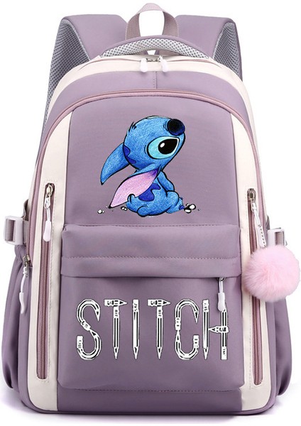 Yeni Yıldız Bebek Karikatür Baskı Rahat Omuz Çantası Ortaokul Lise Öğrencileri Büyük Kapasiteli Sırt Çantaları (Yurt Dışından)