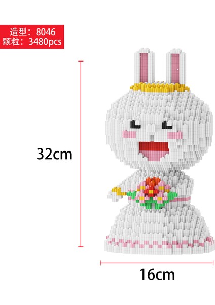 6-12 Yaş Tandem Küçük Parçacıklar Yapı Taşı Oyuncaklar Çocuk Eğitici Puzzle Yapboz Süsler (Yurt Dışından)