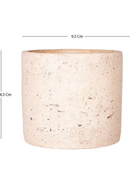 Beton Saksı Doğal Görünümlü Bej 9,5x8,5 Cm. fırsatları