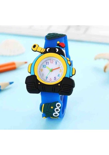 “renkli Tank Figürlü Çocuk Kol Saati – Silikon Kordon, Analog Mekanizma” fiyatları