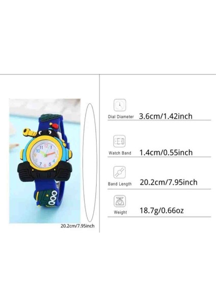 “renkli Tank Figürlü Çocuk Kol Saati – Silikon Kordon, Analog Mekanizma” modelleri