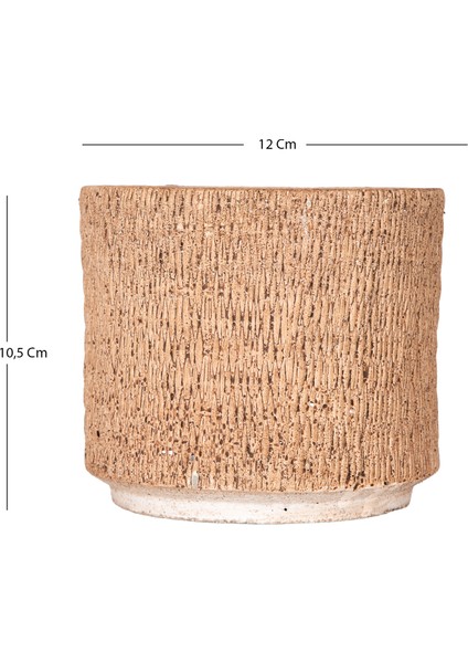 Beton Saksı Hasır Desenli Kahverengi 12X10,5 Cm. indirimleri