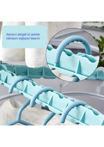 Katlanabilir 2 Katlı 8 Kanatlı Çamaşır Kurutmalık