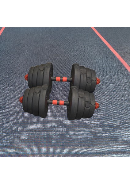 Çok Fonksiyonlu Dambıl ve Bar Seti 28 kg – Ayarlanabilir Ağırlıklar (2.5-2-1.25-1 Kg) + 4 Klipsli modelleri