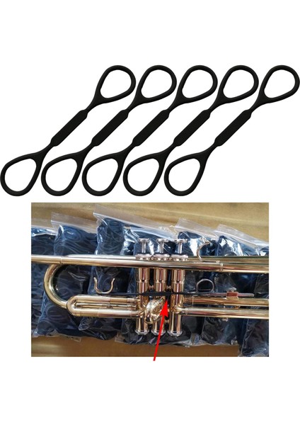 5x 12CM Silikon Kauçuk Trompet Slayt Tıpa Müzik Enstrümanı Aksesuar (Yurt Dışından) fırsatları