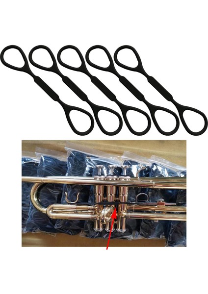 5x 12CM Silikon Kauçuk Trompet Slayt Tıpa Müzik Enstrümanı Aksesuar (Yurt Dışından) indirimleri