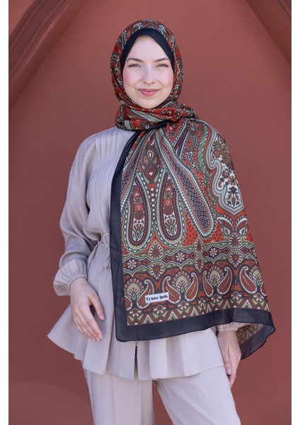 Anadolu Motifleri Etnik Desenli Pamuklu Şal