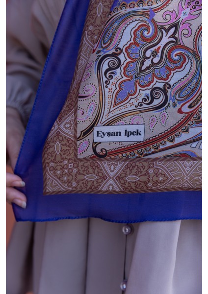 Saray Esintisi Etnik Desenli Pamuklu Şal