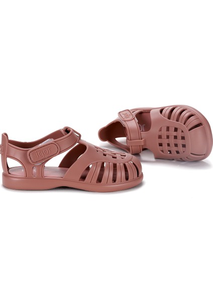 S10271 Tobby Solid Kız/erkek Çocuk Sandalet Ayakkabı Gül Kurusu
