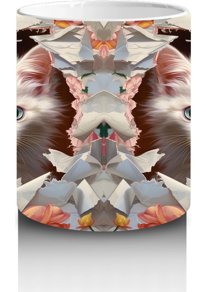 Çiçekler Arasında Yavru Kediler – Baskılı Kahve Kupası modelleri