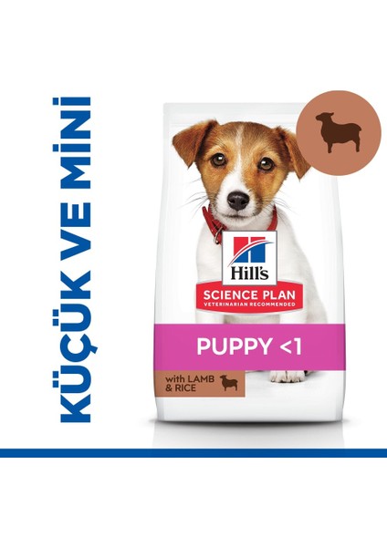 Küçük Irk Kuzulu & Pirinçli Yavru Köpek Maması 1,5 kg