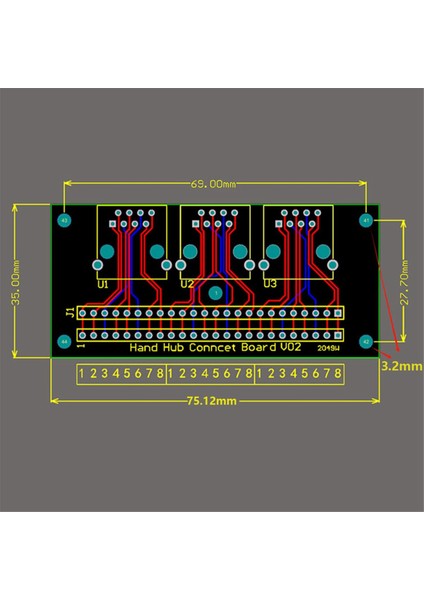 RJ45 Dişi Breakout Kartı, Lehimsiz RJ45 - 8 Pin Hızlı Yay Terminali, Pcb Kartlı Üç Yollu RJ45 Dişi Konnektör (Yurt Dışından) modelleri
