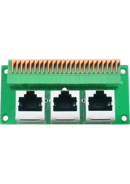 RJ45 Dişi Breakout Kartı, Lehimsiz RJ45 - 8 Pin Hızlı Yay Terminali, Pcb Kartlı Üç Yollu RJ45 Dişi Konnektör (Yurt Dışından) fırsatları