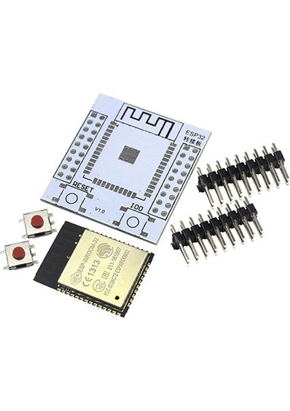 ESP32 Esp-Wroom-32 Iot Wifi Kablosuz Bluetooth Modülü + ESP-32S Adaptör Panosu Dıy Kiti (Yurt Dışından)