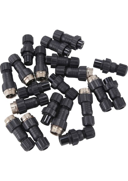 10 Set GX16 M16 QL16 Plastik 16MM Havacılık Fişi Erkek Dişi Yerleştirme Paneli Monteli Konnektör 3 Pim (Yurt Dışından)