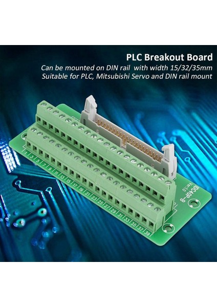 IDC40P 40PIN Konektör Şeridi Kesme Kartı Terminal Bloğu Fiş Plc Arayüzü Braketli, Plc Için, Dın Ray Montajı (Yurt Dışından) fırsatları