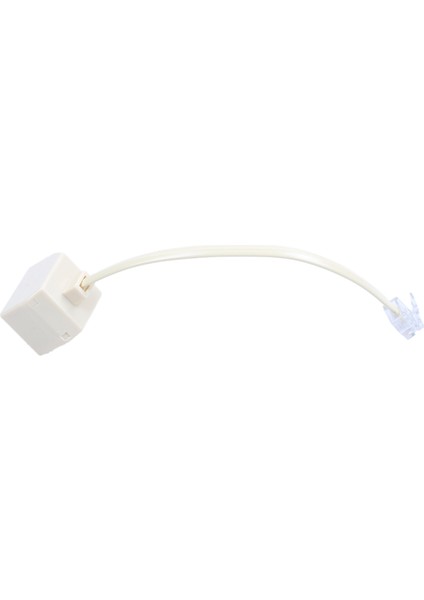 Rj 11 6p 4 C Konnektör 2 x Jak Bağlantı Noktası M / F Ayırıcı Telefon Adaptör Kablosu Bej (Yurt Dışından) fırsatları