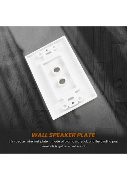 Paket Tek Gang 1.0 Hoparlör Kablosu Duvar Plakası (Banana Plug Duvar Plakası), 1.0 Hoparlör Için, Beyaz (Yurt Dışından) indirimleri