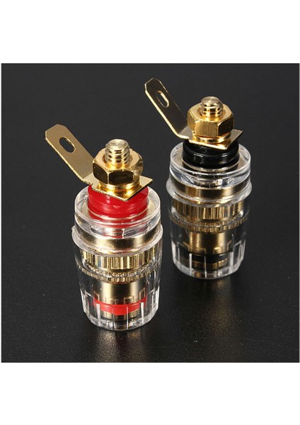 Yeni 4 Adet Amplifikatör Hoparlör Terminali Bağlama Sonrası 4mm Muz Fiş Jakı (Yurt Dışından) fırsatları